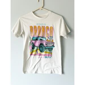 NWT Ford Bronco Graphic Cream Short Sleeve Tee Small